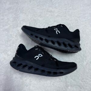 On Cloudsurfer Running Sneakers Black Lace Up Women’s Size 6.5
